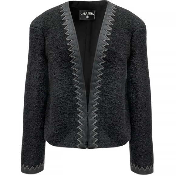 CHANEL Jackets & Blazers - Chanel 2015 Paris-Salzburg Métiers d’Art Black Wool Jacket Karl Lagerfeld FR40